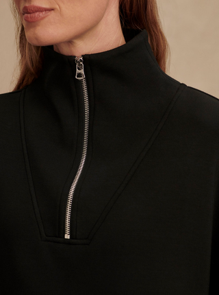 Hawley Half Zip Sweat - Black