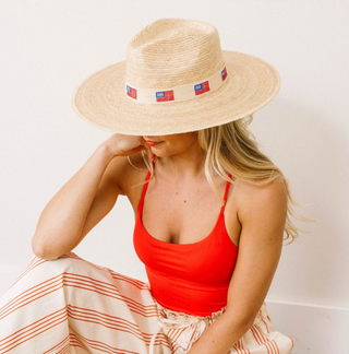 Ivory America Palm Hat