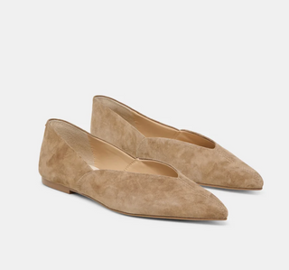 Gema Flat - Taupe Suede