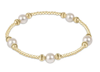 Purpose Pearl 6mm Bead Bracelet - Gold