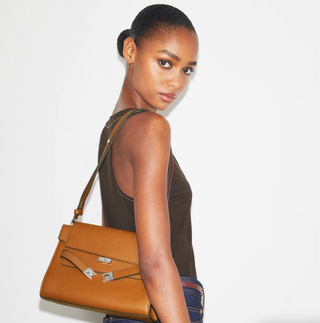 Lee Radziwill Pebble Shoulder Bag - Bourbon