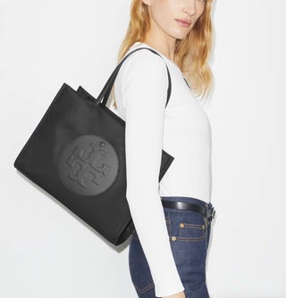 Ella Nylon Small Tote - Black