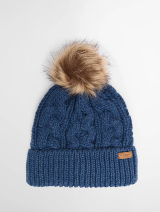 Barbour Penshaw Beanie Hat - Navy Peony