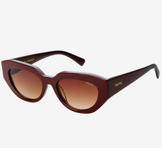 Frankie Acetate Cat Eye Sunglasses - Chocolate