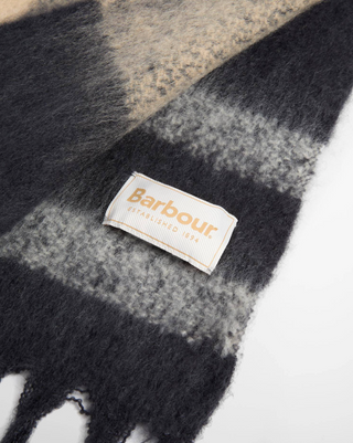 Isla Tartan Boucle Scarf - Birchwood Dress Tartan