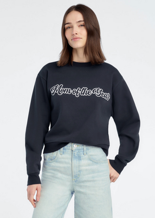 Mom of the Year Varsity Sweatshirt - Navy