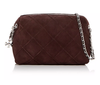 Fleming Suede Soft Crossbody Bag - Licorice