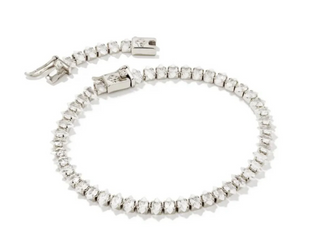 Larsan Tennis Bracelet - Silver Cz