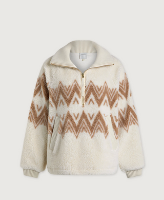 Hendrik Half Zip Sherpa - Egret