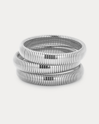 Flex Snake Chain Bracelet (Single Bracelet) - Silver