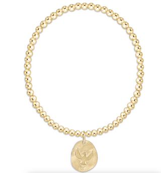 Classic Gold 3mm Bracelet - Inspire America Gold Disc