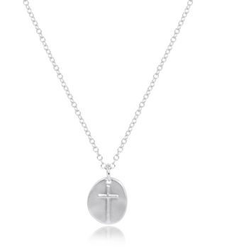 16" Necklace Sterling - Inspire Small Sterling Disc