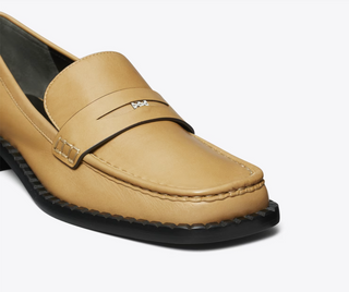 Square Toe Loafer 25MM - Honeycomb Tan