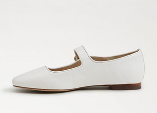 Michaela Mary Jane Flat - White Lea