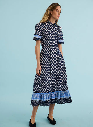 Greta Dress - Thistle and Vine Blue