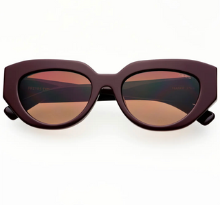 Frankie Acetate Cat Eye Sunglasses - Chocolate