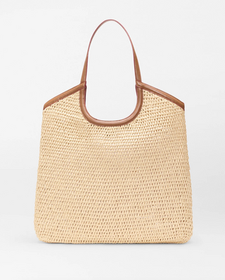 Large Crochet Georgica Tote-Camel Crochet