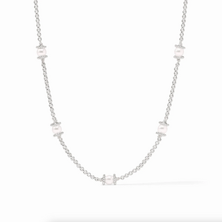 Hydra Delicate Station Necklace-Pearl-OS