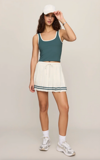 Bleacher Babe Mini Skirt - Sandstone
