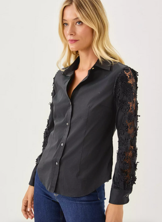 The Lace Lilly Shirt - Noir