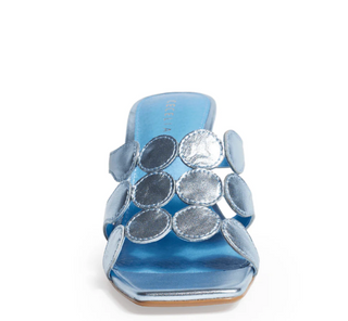 Cecelia Heel - Blue Metallic