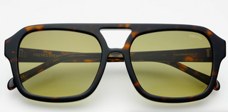 Havana Acetate Aviator Sunglasses - Dark Tortoise