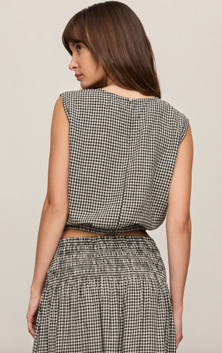 Merit Gingham Top - Black