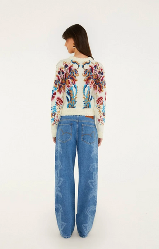 Knit Sweater - Arabesque Off-White