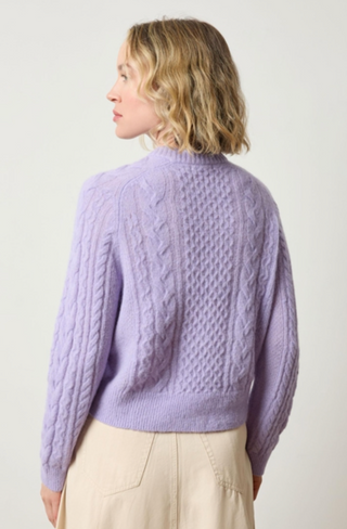 Mixed Stitch Pullover - Lavender