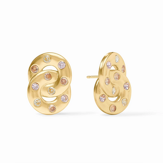 Rainbow Infinity Earring - Champagne Radiance