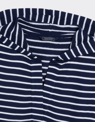 Terry Hoodie - Bay Stripe Navy