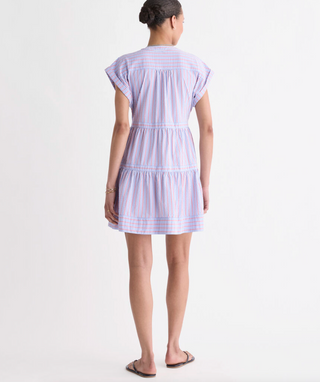 Dillon Harbor Dress - Blue Red Stripe