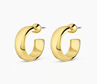 Paseo Small Hoops - Gold