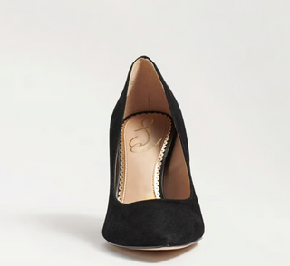 Hazel Pointed Toe Heel - Black Suede