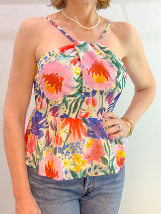 Front Cross Halter Top - Artist