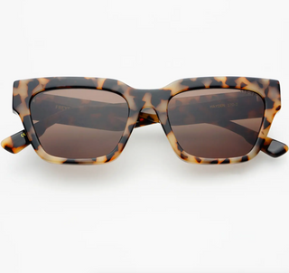 Hayden Acetate Unisex Rectangular Sunglasses - Milky Tortoise