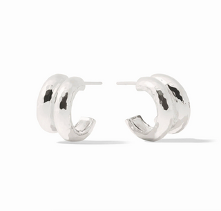 Havana Double Hoop-Silver-OS