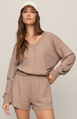 The Everyday V-Neck - Heather Ash