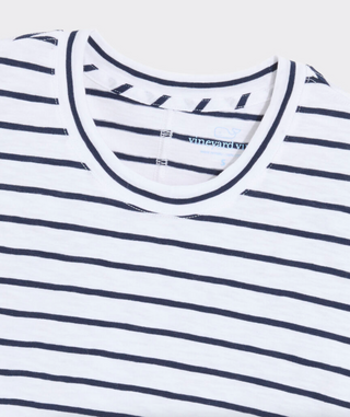 Jersey Tee - B.Stripe-White Navy
