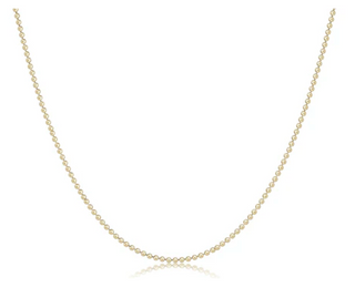15" Choker Classic Beaded Chain - Gold
