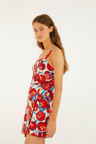 Cherry Blossom Sleeveless Mini Dress