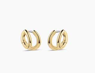 Taner Double Huggie - Gold