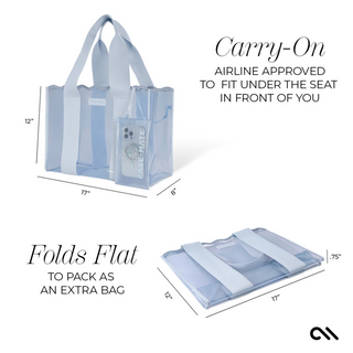 Case-Mate Carolina Blue Crochet Wave Jelly Tote Bag