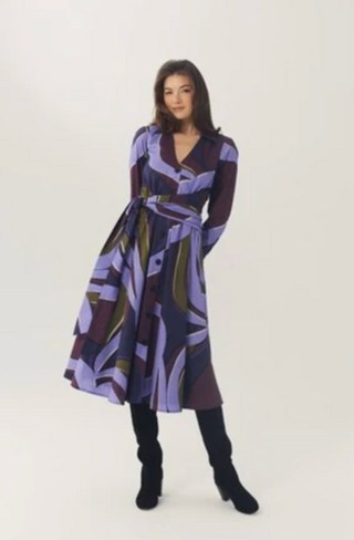 Corynn Dress - Plum/Multi