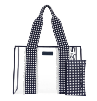Case-Mate Navy Gingham Jelly Tote Bag