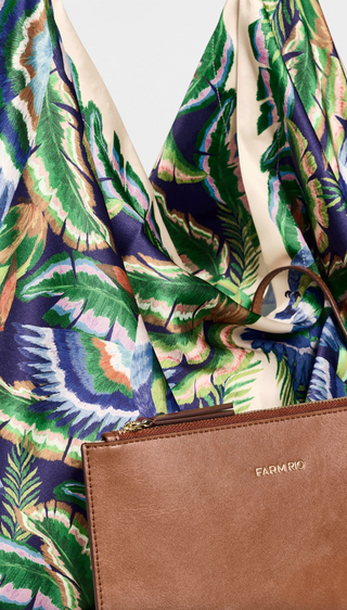 Satin Scarf Medium Bag - Sunny Paradise