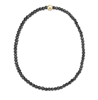 ENewton Extends - Faceted Hematite 2mm Bead Bracelet