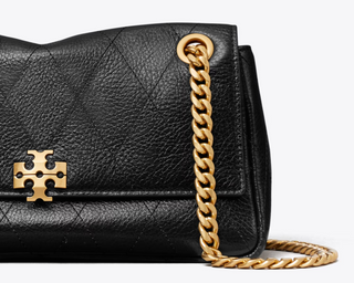 Charlie Quilted Small Shoulder Bag - Black