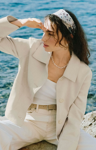 Dillon Suede Jacket - Crystal