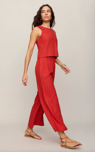 Scout Linen Pant - Chili Pepper